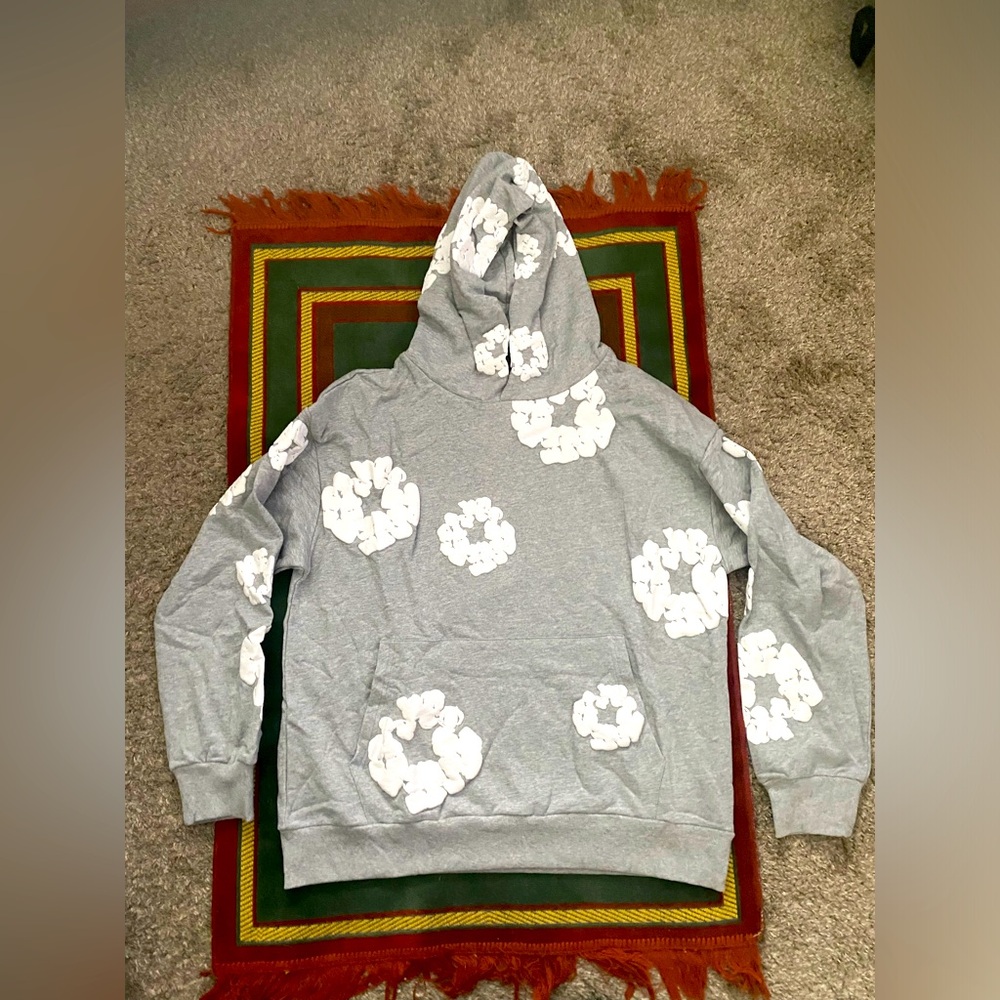 Grey Denim Tears Hoodie Medium